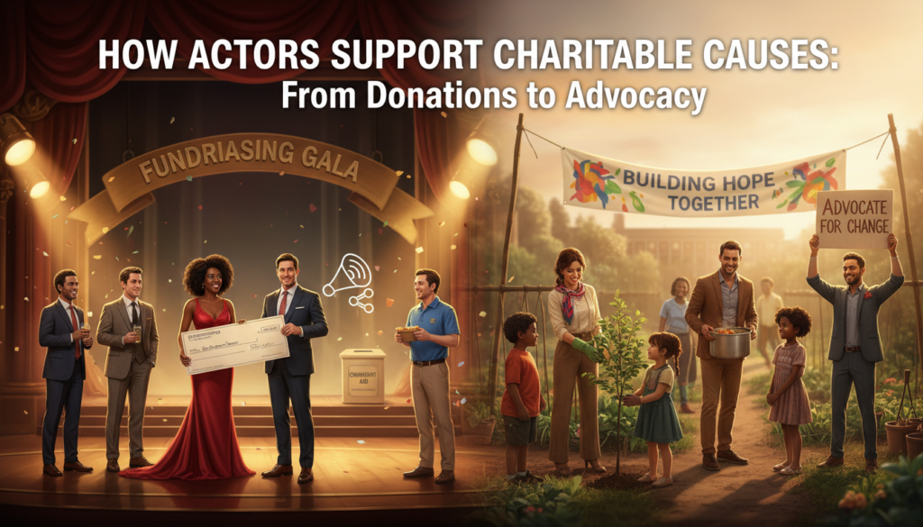 How Actors Support Charitable Causes: From Donations to Advocacy