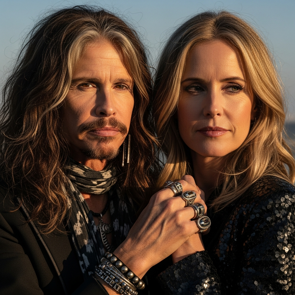 Steven Tyler and Aimee Preston 